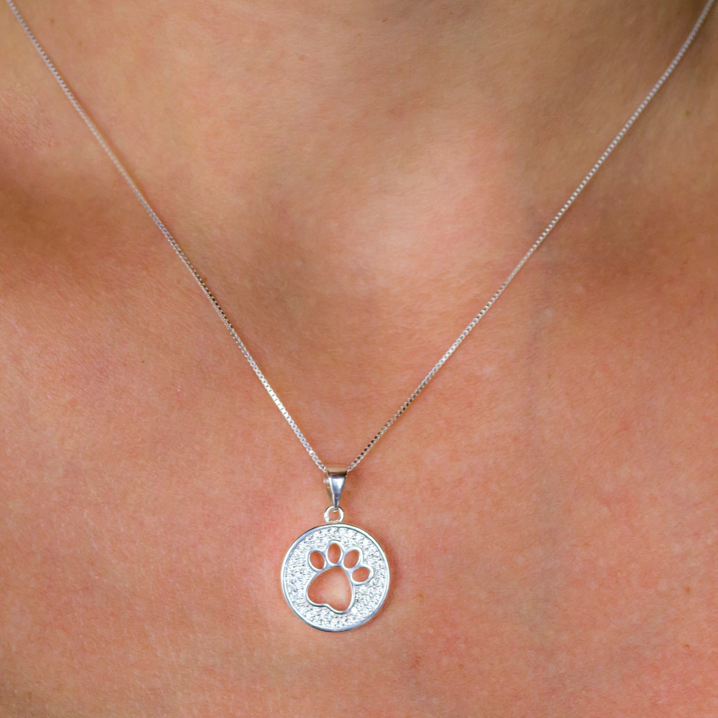 Coin with Dog Paw Pendant