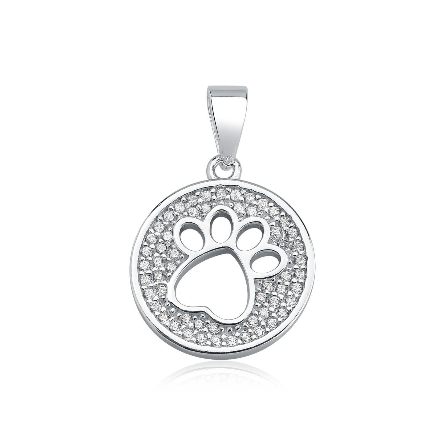 Coin with Dog Paw Pendant